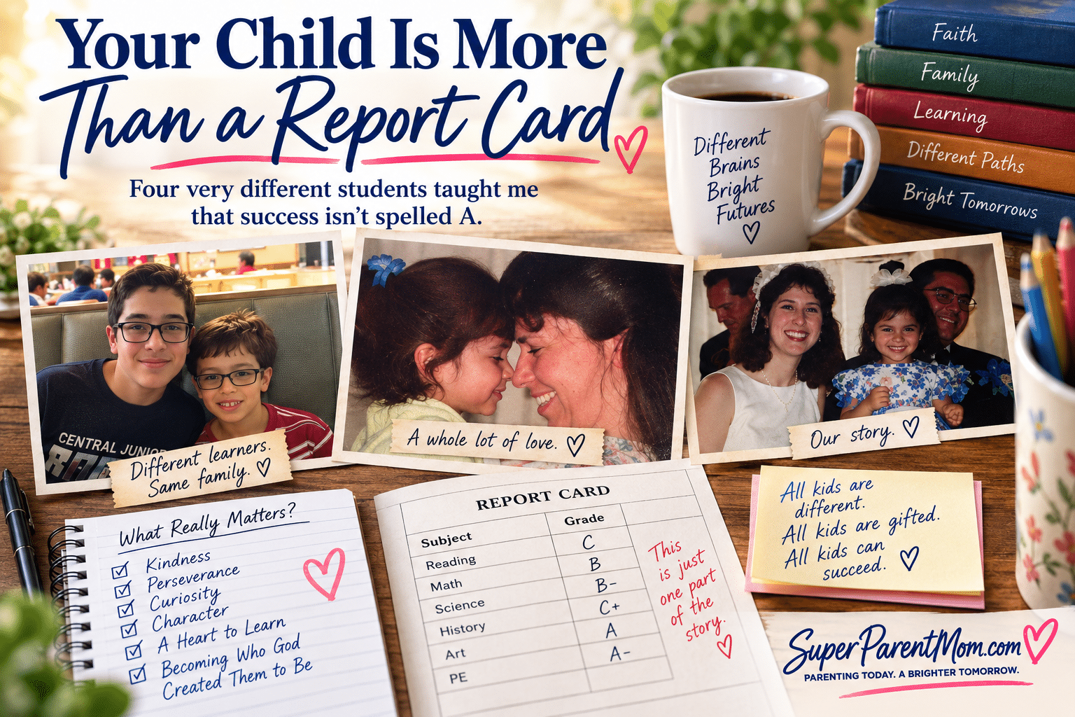 Your Child is More than a Report Card https://SuperParentMom.com